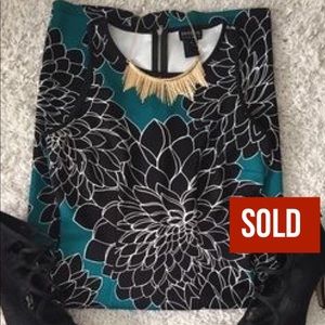 SOLD❗️Floral Bodycon Knee Length Dress